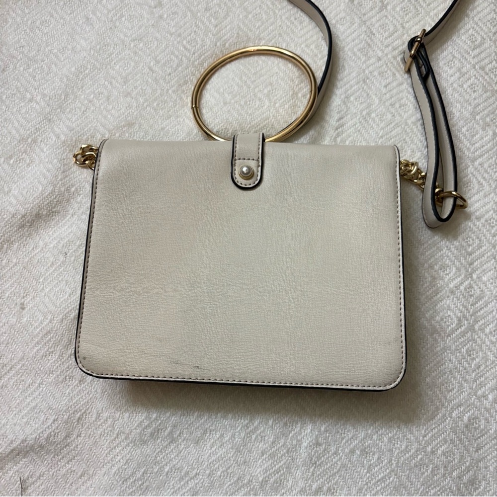 Marc New York Andrew Marc Cream Pearl Detail Crossbody Purse - Picture 4 of 16